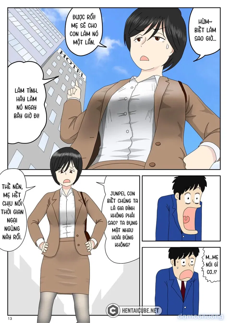 Bị mẹ phát hiện đang rình trộm thủ dâm [Onaneta Kaa-san; Masturbating to Mom] 