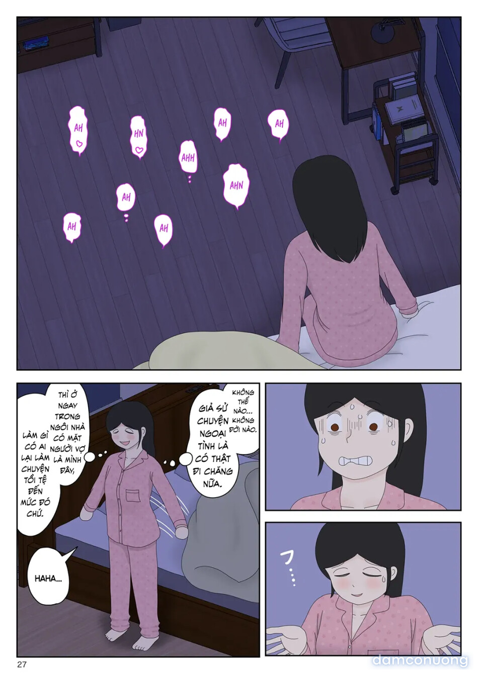 Bị mẹ phát hiện đang rình trộm thủ dâm [Onaneta Kaa-san; Masturbating to Mom] 