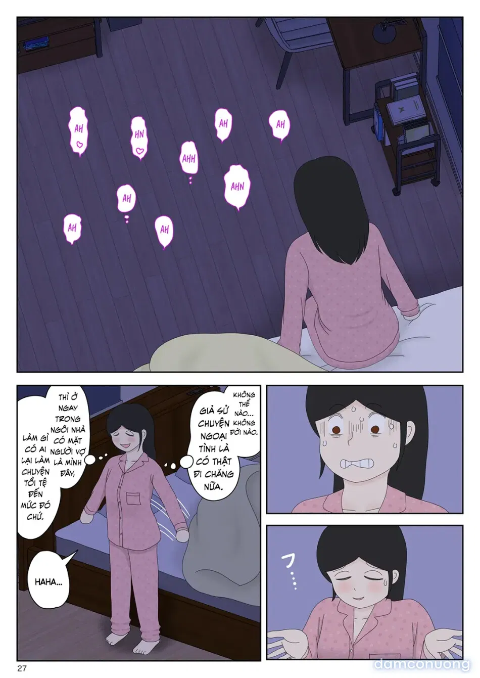 Bị mẹ phát hiện đang rình trộm thủ dâm [Onaneta Kaa-san; Masturbating to Mom] 