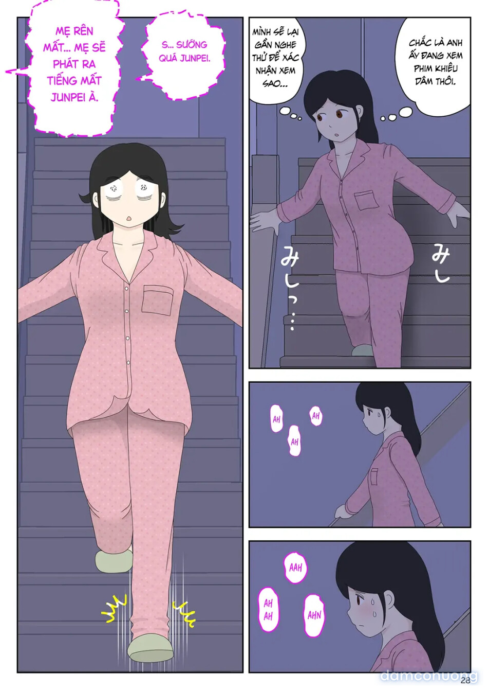 Bị mẹ phát hiện đang rình trộm thủ dâm [Onaneta Kaa-san; Masturbating to Mom] 