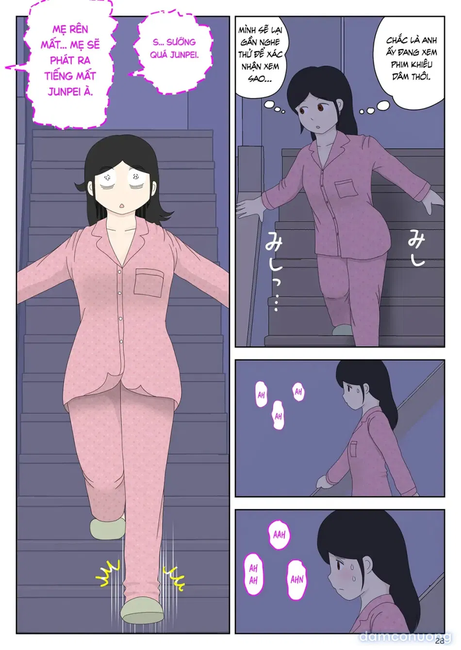 Bị mẹ phát hiện đang rình trộm thủ dâm [Onaneta Kaa-san; Masturbating to Mom] 