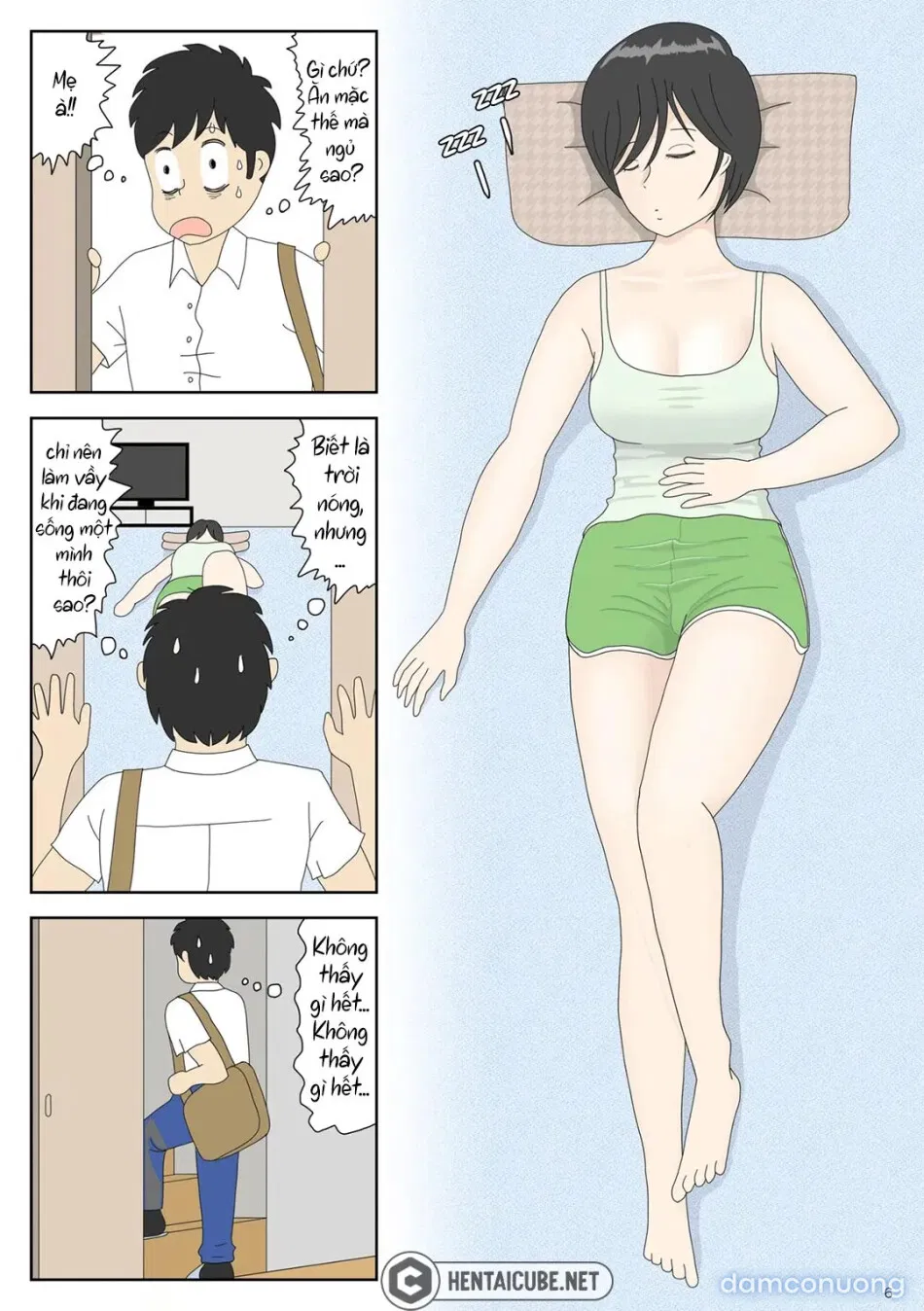 Bị mẹ phát hiện đang rình trộm thủ dâm [Onaneta Kaa-san; Masturbating to Mom] 