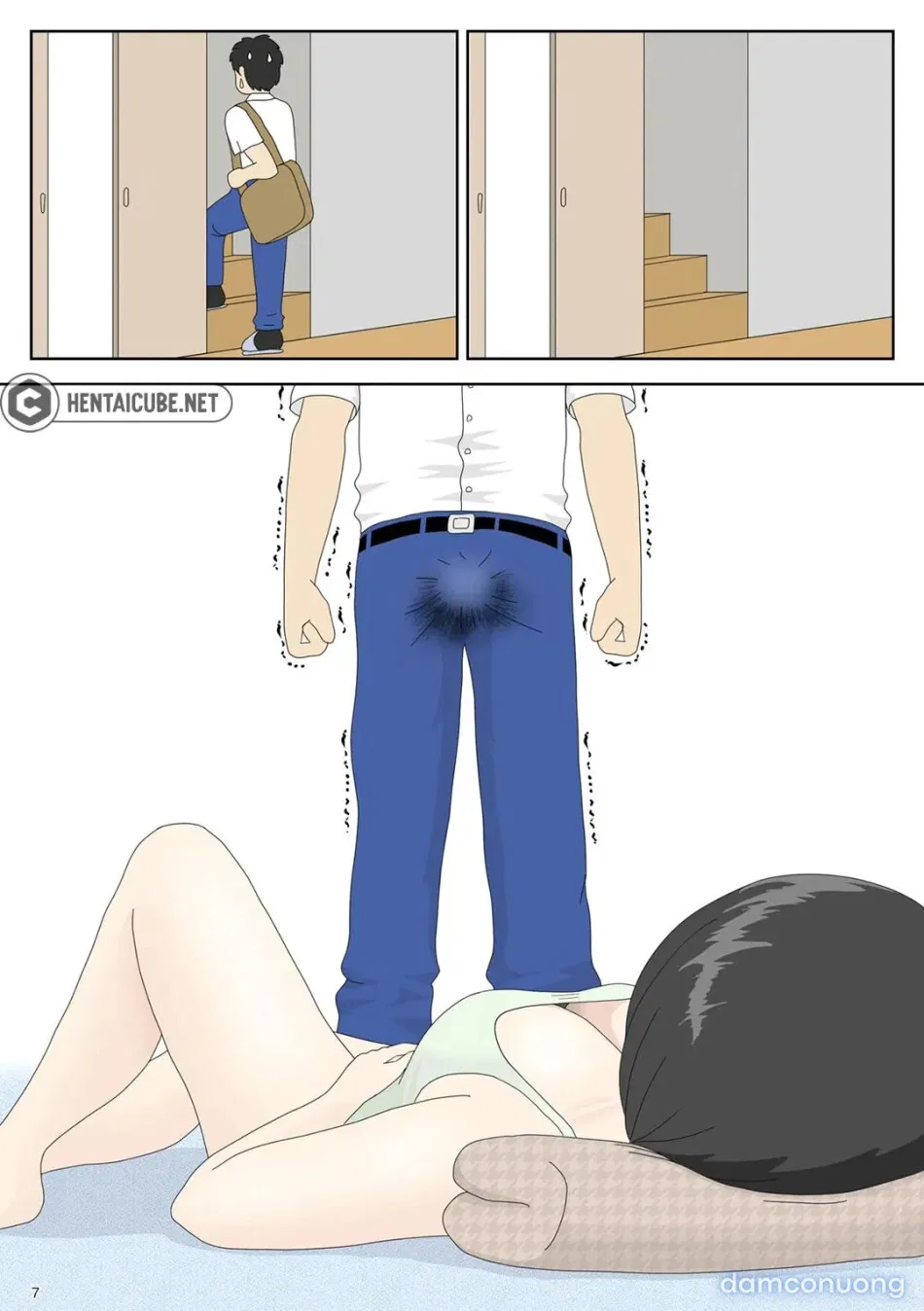 Bị mẹ phát hiện đang rình trộm thủ dâm [Onaneta Kaa-san; Masturbating to Mom] 