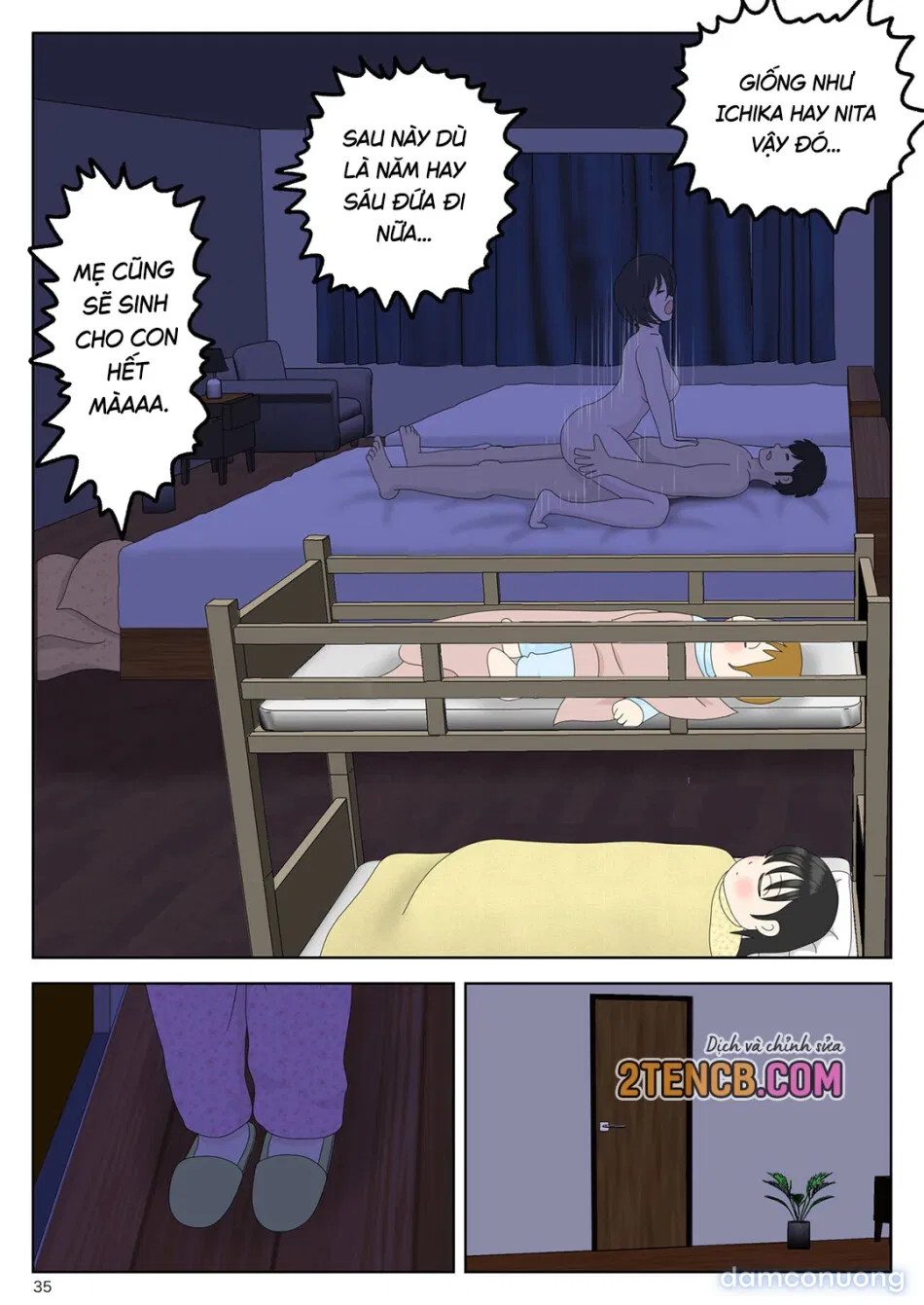 Bị mẹ phát hiện đang rình trộm thủ dâm [Onaneta Kaa-san; Masturbating to Mom] 