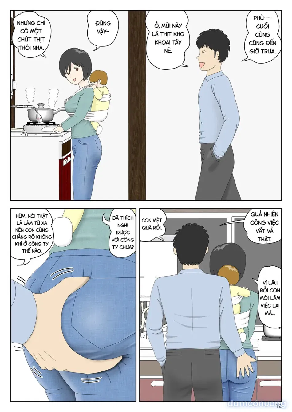 Bị mẹ phát hiện đang rình trộm thủ dâm [Onaneta Kaa-san; Masturbating to Mom] 