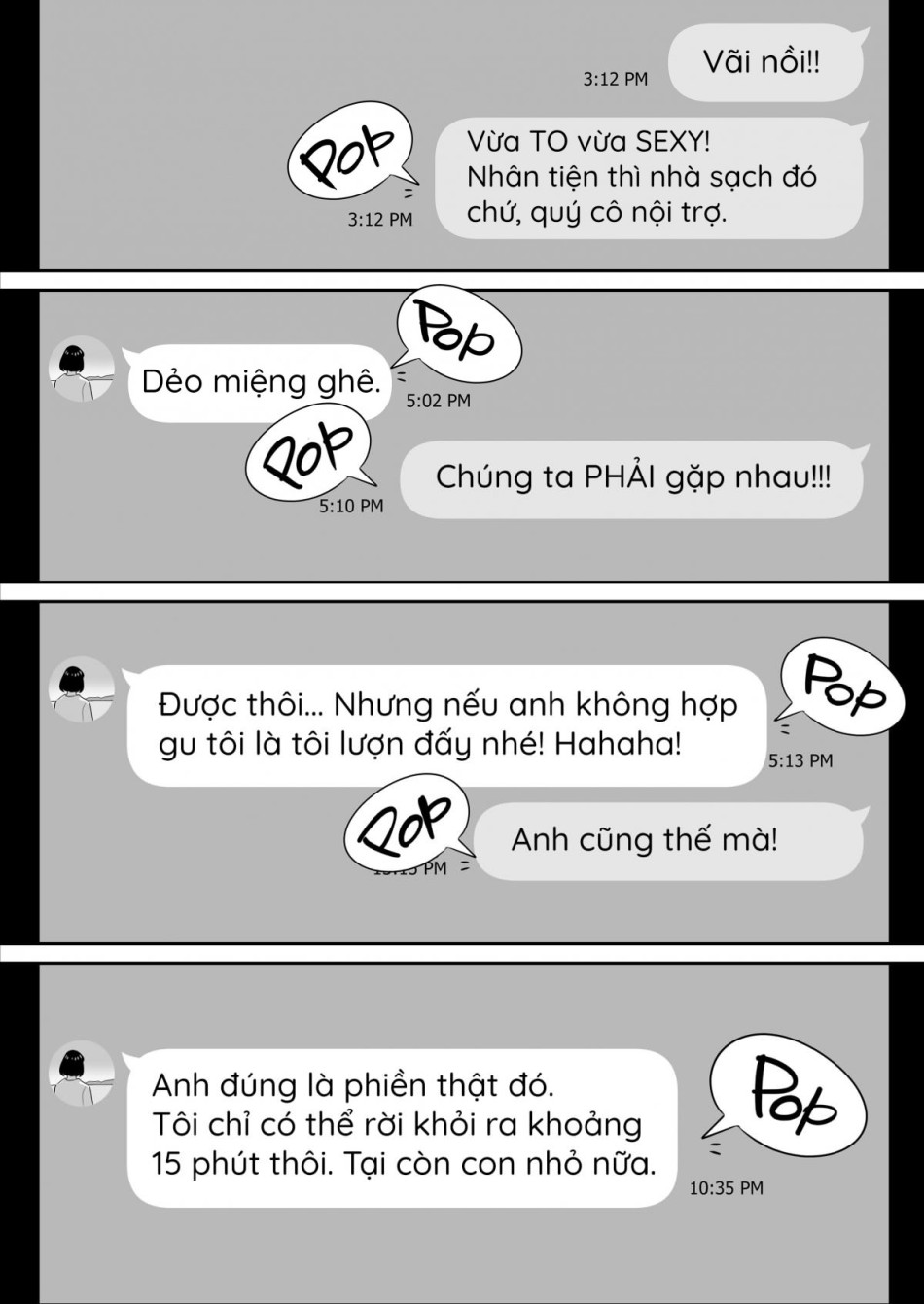 Lướt Tinder, Tôi chịch luôn vợ người ta. 