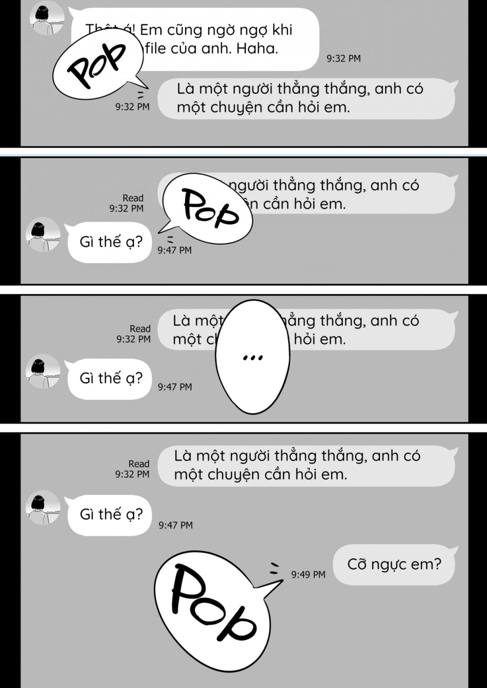 Lướt Tinder, Tôi chịch luôn vợ người ta. 