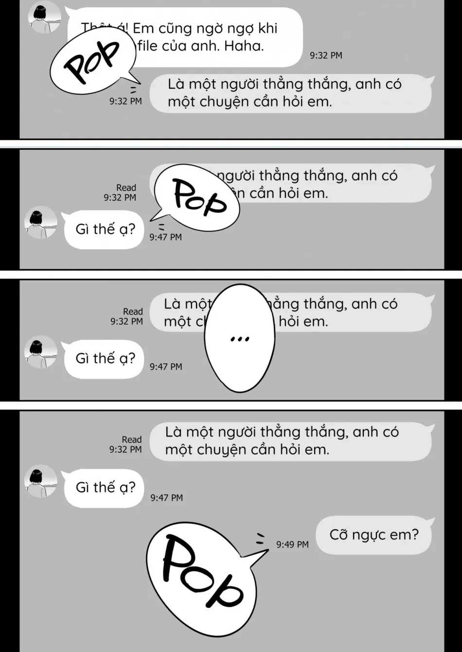 Lướt Tinder, Tôi chịch luôn vợ người ta. 