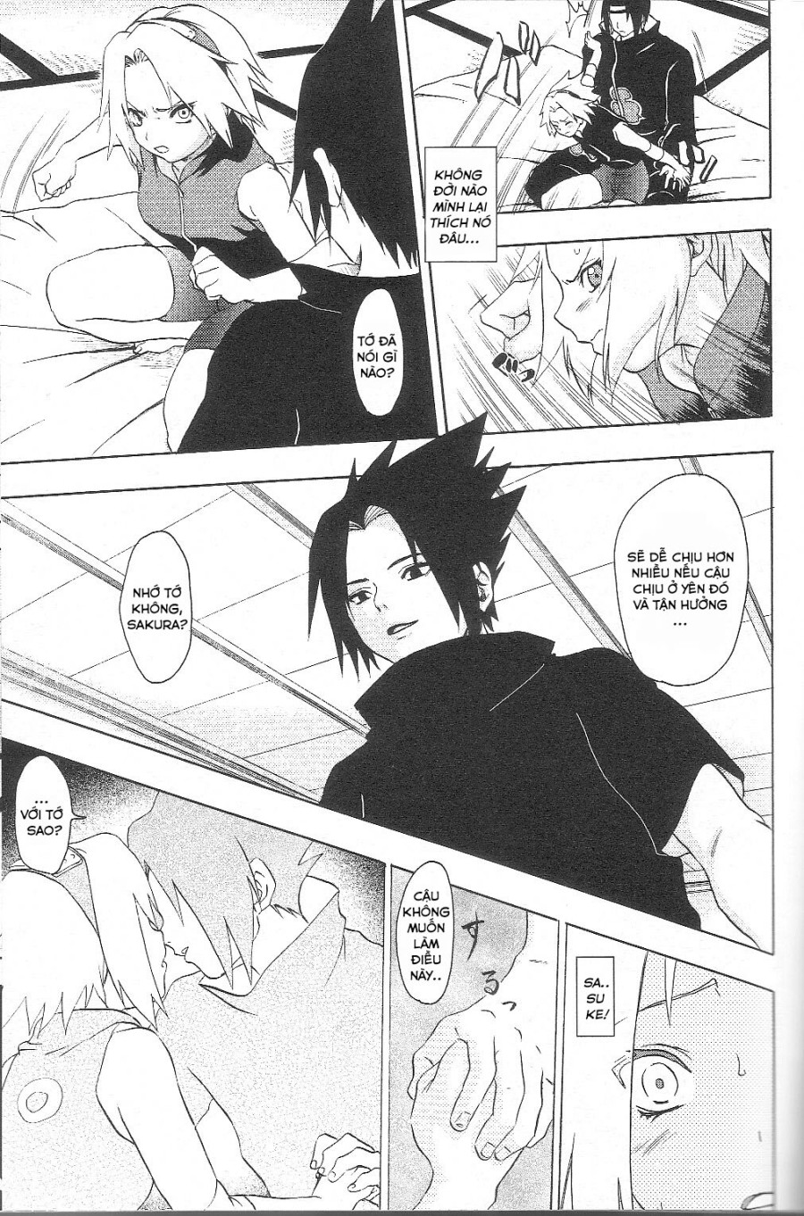 Naruto đứng nhìn cô bạn bị hiếp 