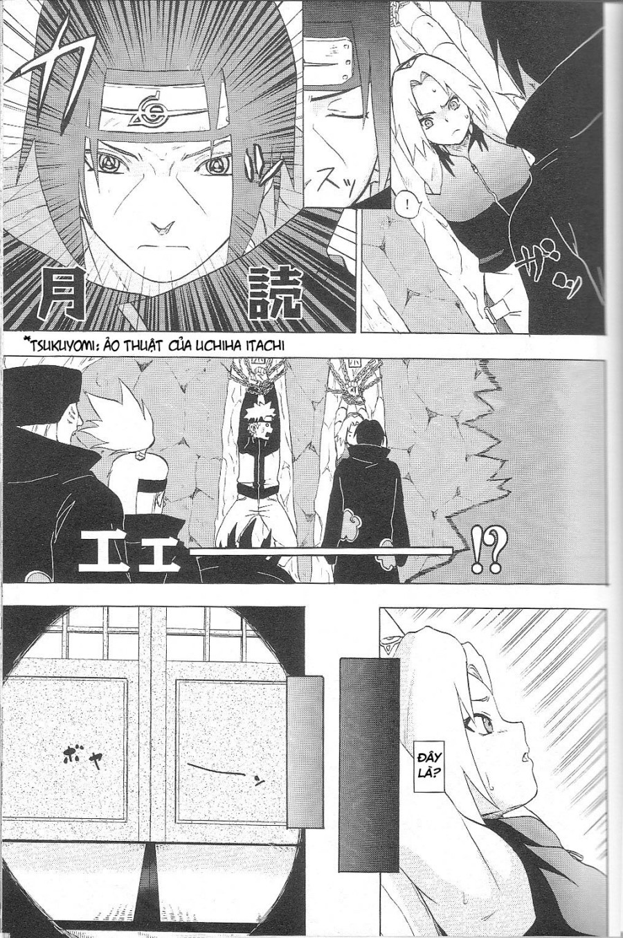 Naruto đứng nhìn cô bạn bị hiếp 