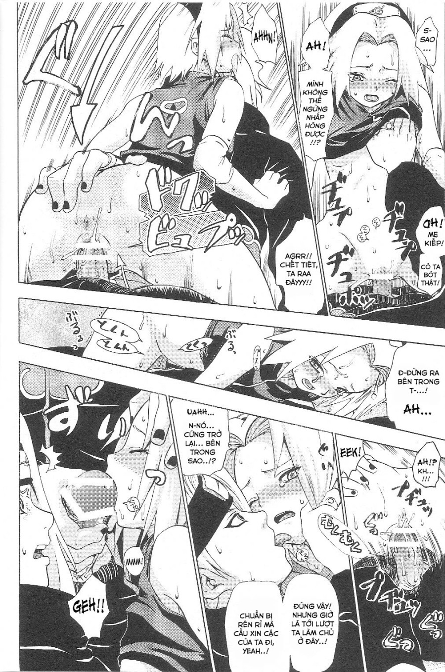 Naruto đứng nhìn cô bạn bị hiếp 