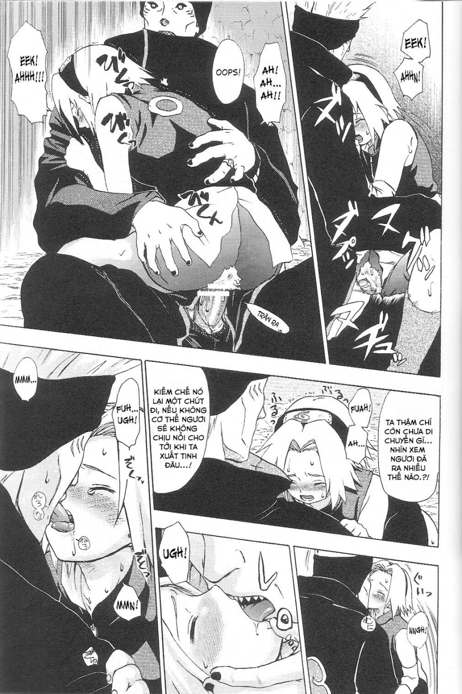 Naruto đứng nhìn cô bạn bị hiếp 