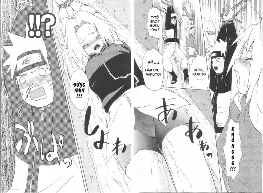 Naruto đứng nhìn cô bạn bị hiếp 