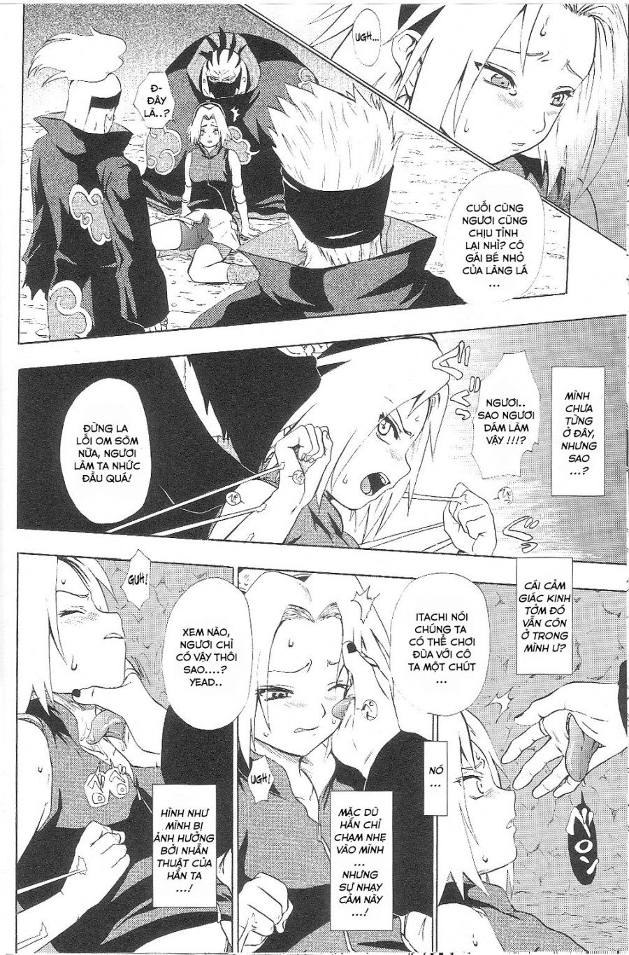 Naruto đứng nhìn cô bạn bị hiếp 