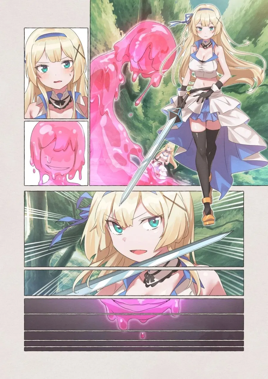 Slime Pandemic ~princess knightess succumbs to a slime's energy drain~ 