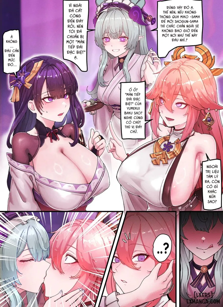 Teyvat Gravure - Raiden and Miko 