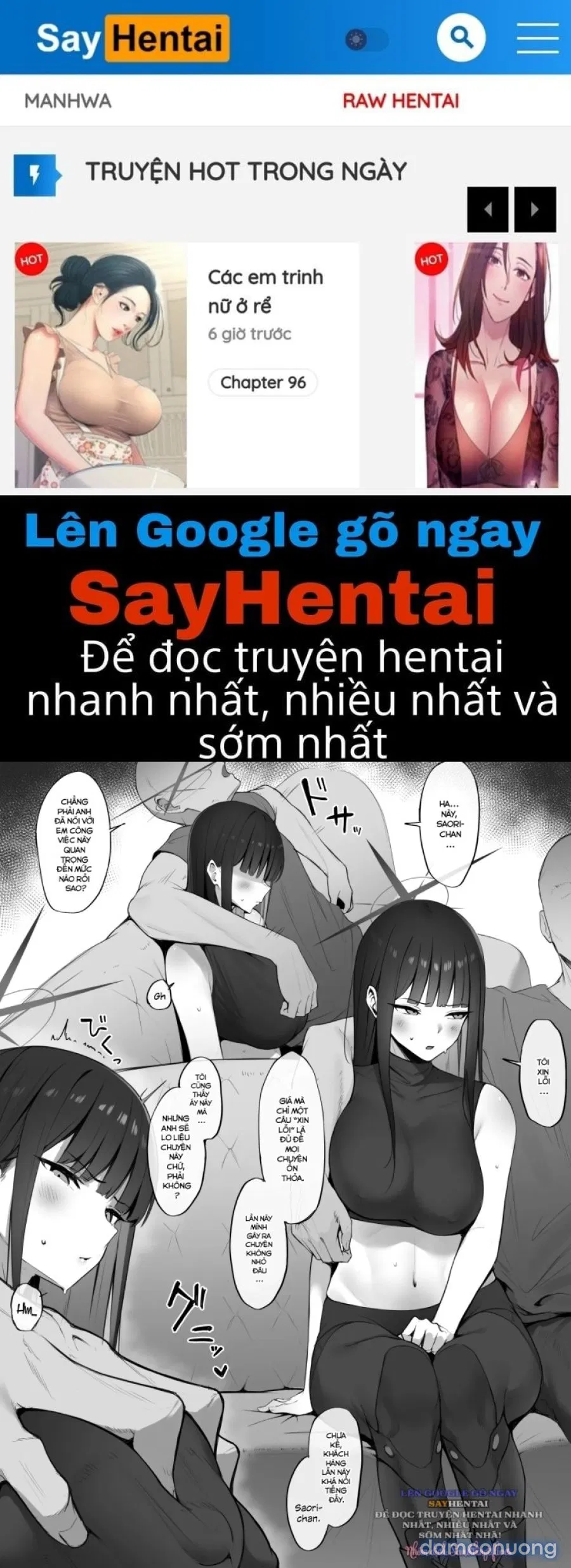 Saori chịu trách nhiệm 