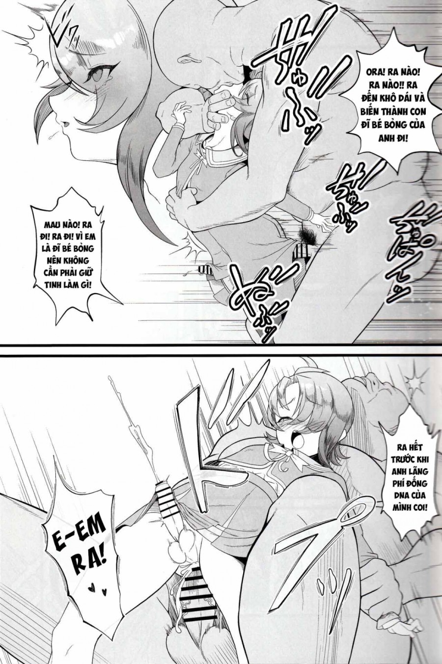 Cure Wing tai Saimin Oji-san (Hirogaru Sky! Precure) 