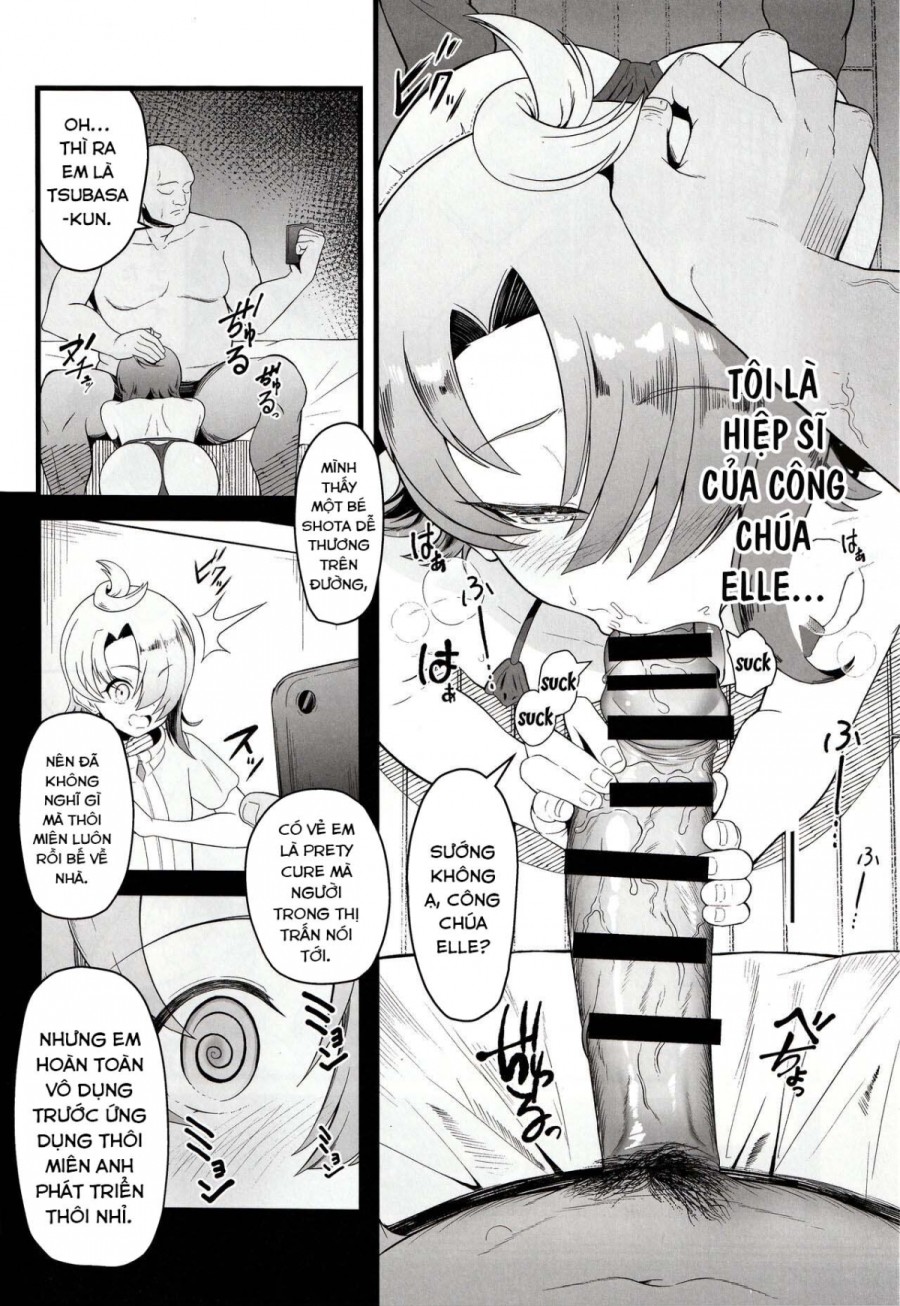 Cure Wing tai Saimin Oji-san (Hirogaru Sky! Precure) 