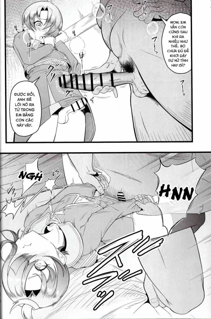 Cure Wing tai Saimin Oji-san (Hirogaru Sky! Precure) 