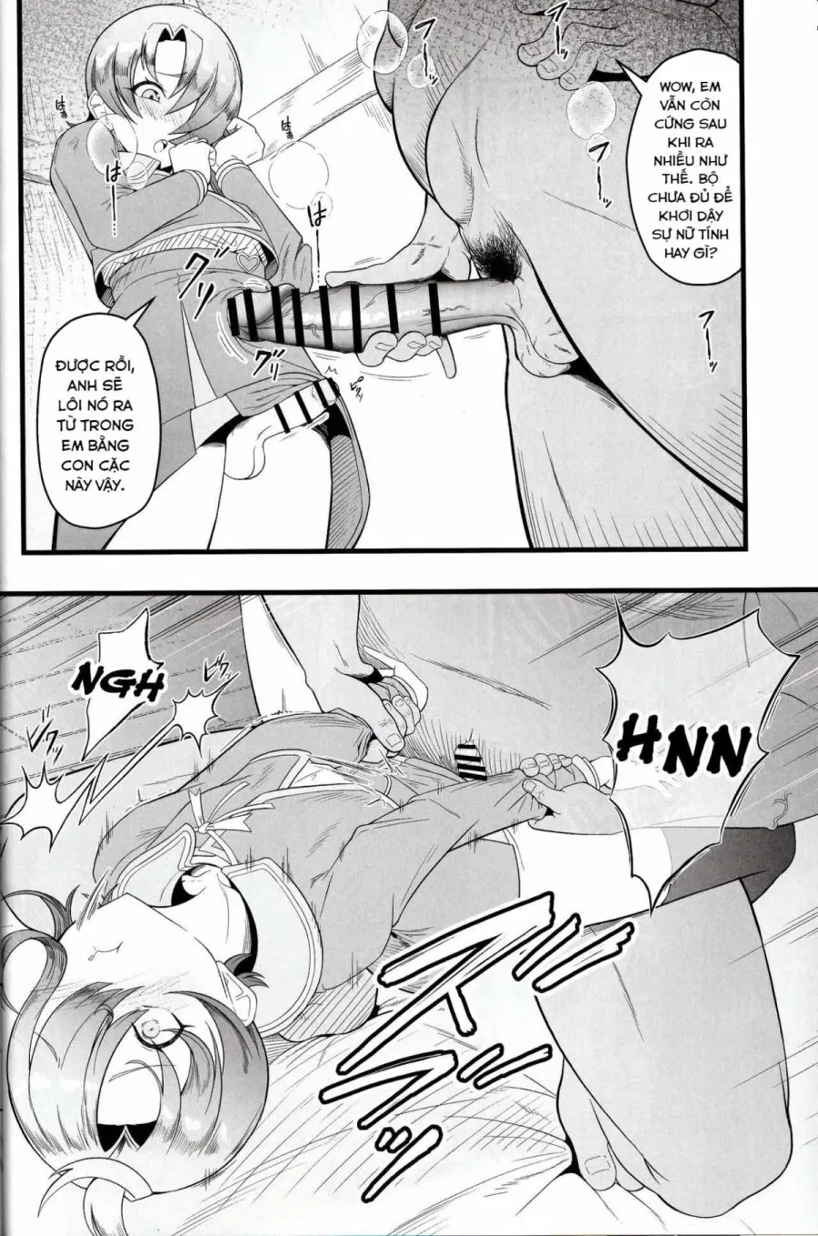 Cure Wing tai Saimin Oji-san (Hirogaru Sky! Precure) 