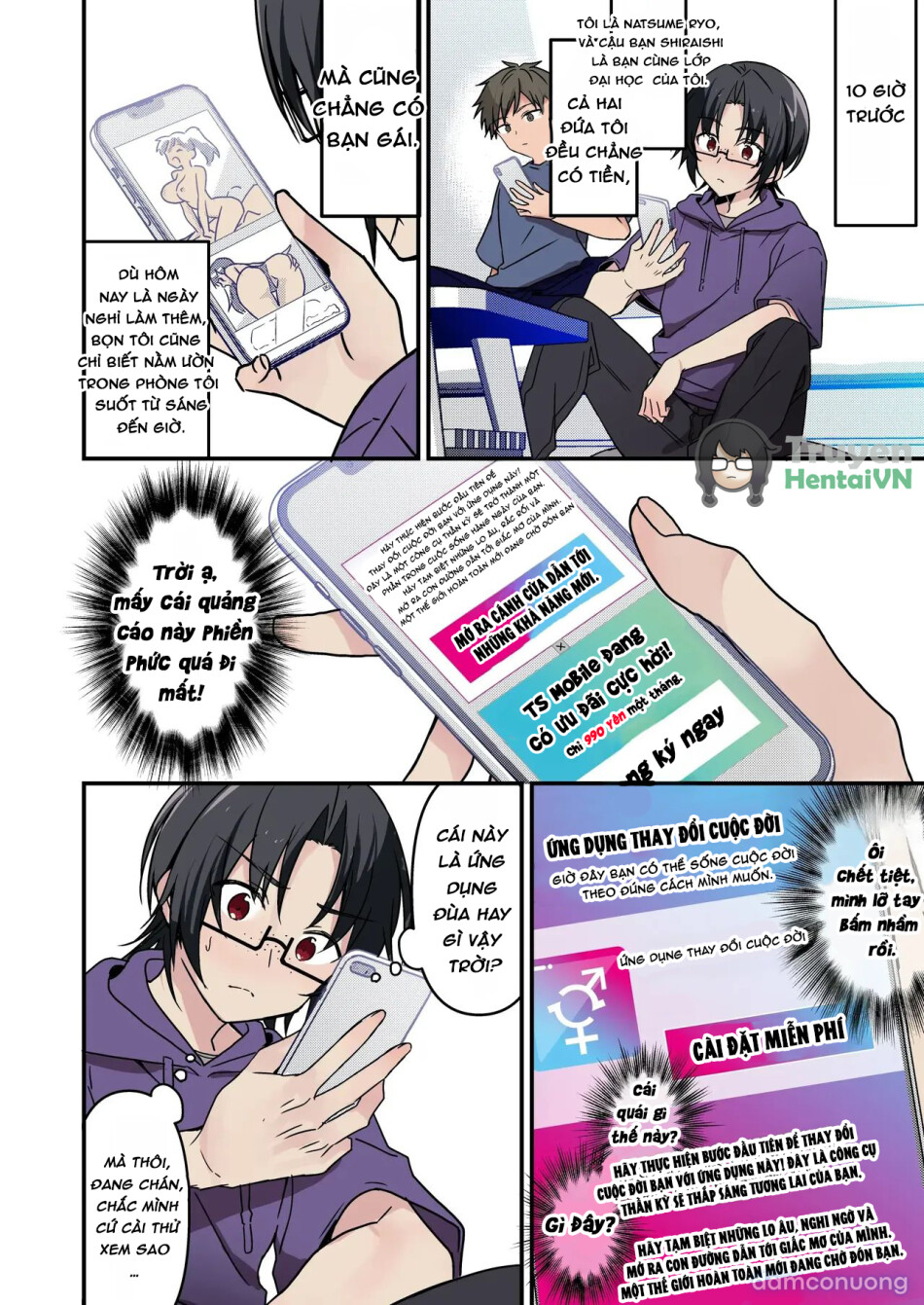 Jinsei Kaihen Appli de Barairo no Hibi? ~Jibun o Ukkari Dosukebe Bishoujo ni~ 