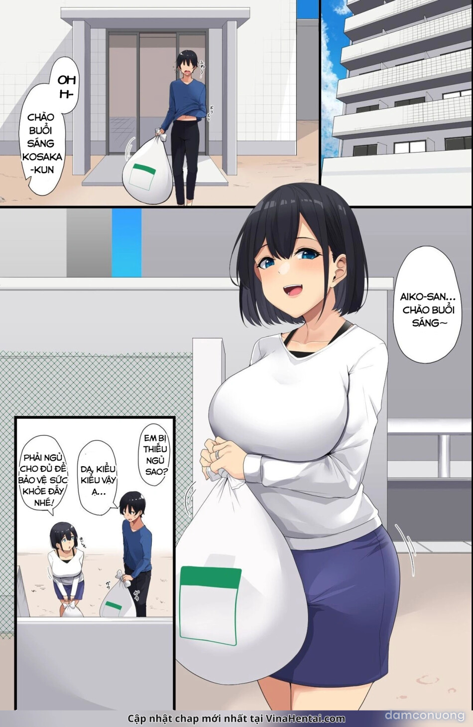 Otonari no Bakunyuu Oyako o Appli de Kouryaku! Seiso Na Miboujinzuma mo Muku na Seifuku Musume mo Ore ga Kowasu!! 