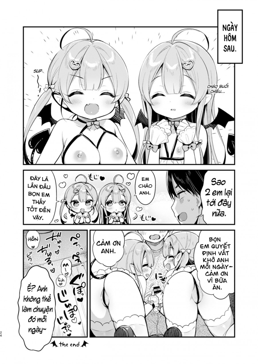 Cặp song sinh tấn công Succubus-chan 