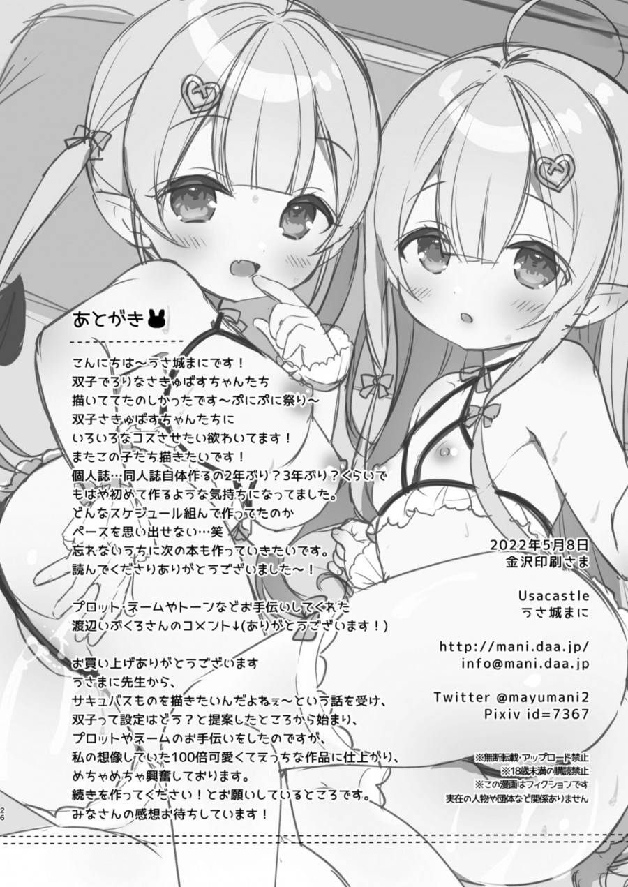 Cặp song sinh tấn công Succubus-chan 