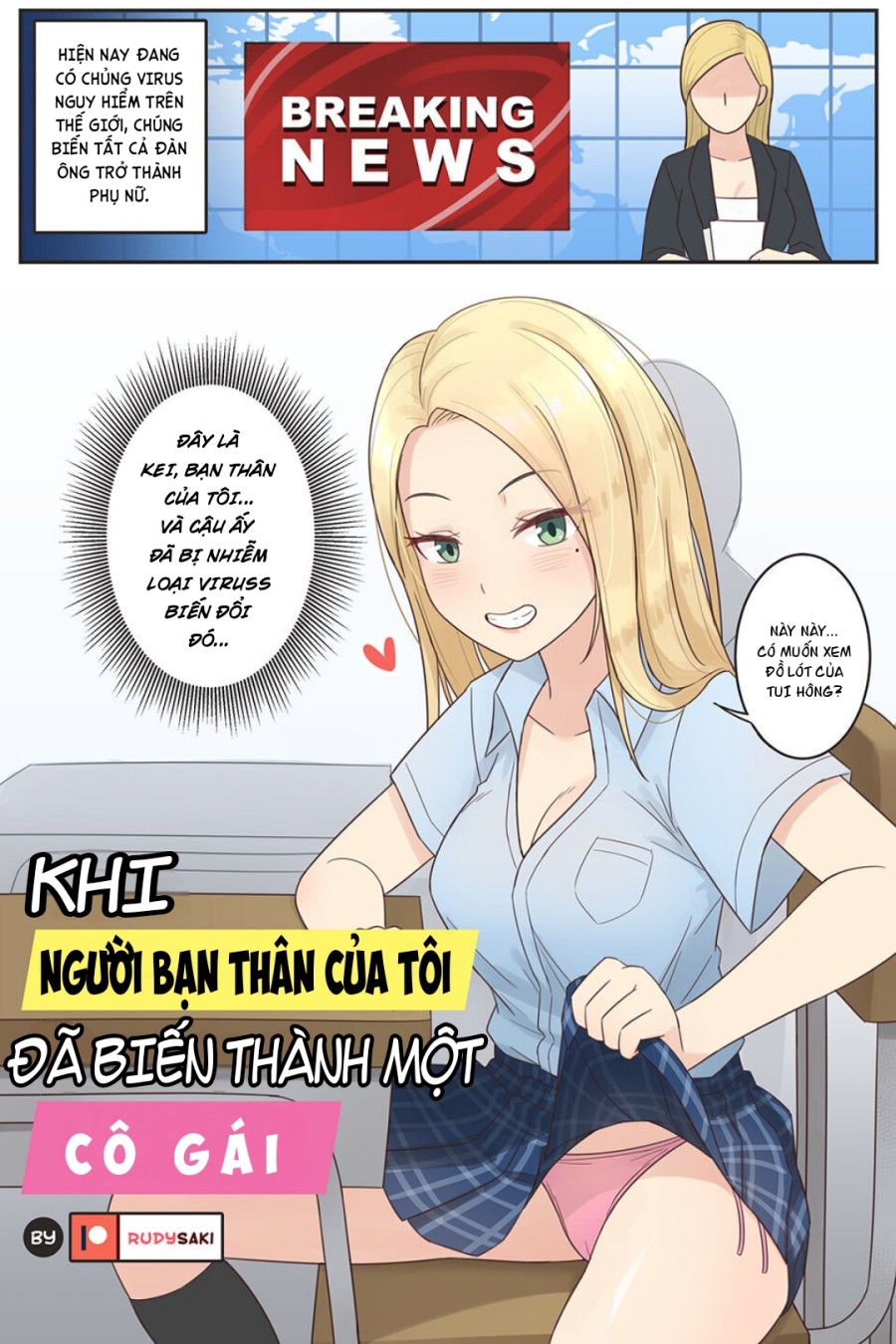 Khi người bạn biến thái của tôi trở thành con gái. 