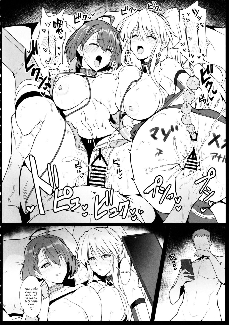 Nữ hoàng chủng tộc Enterprise và Baltimore và những cuốn sách dâm dục (Azur Lane) 