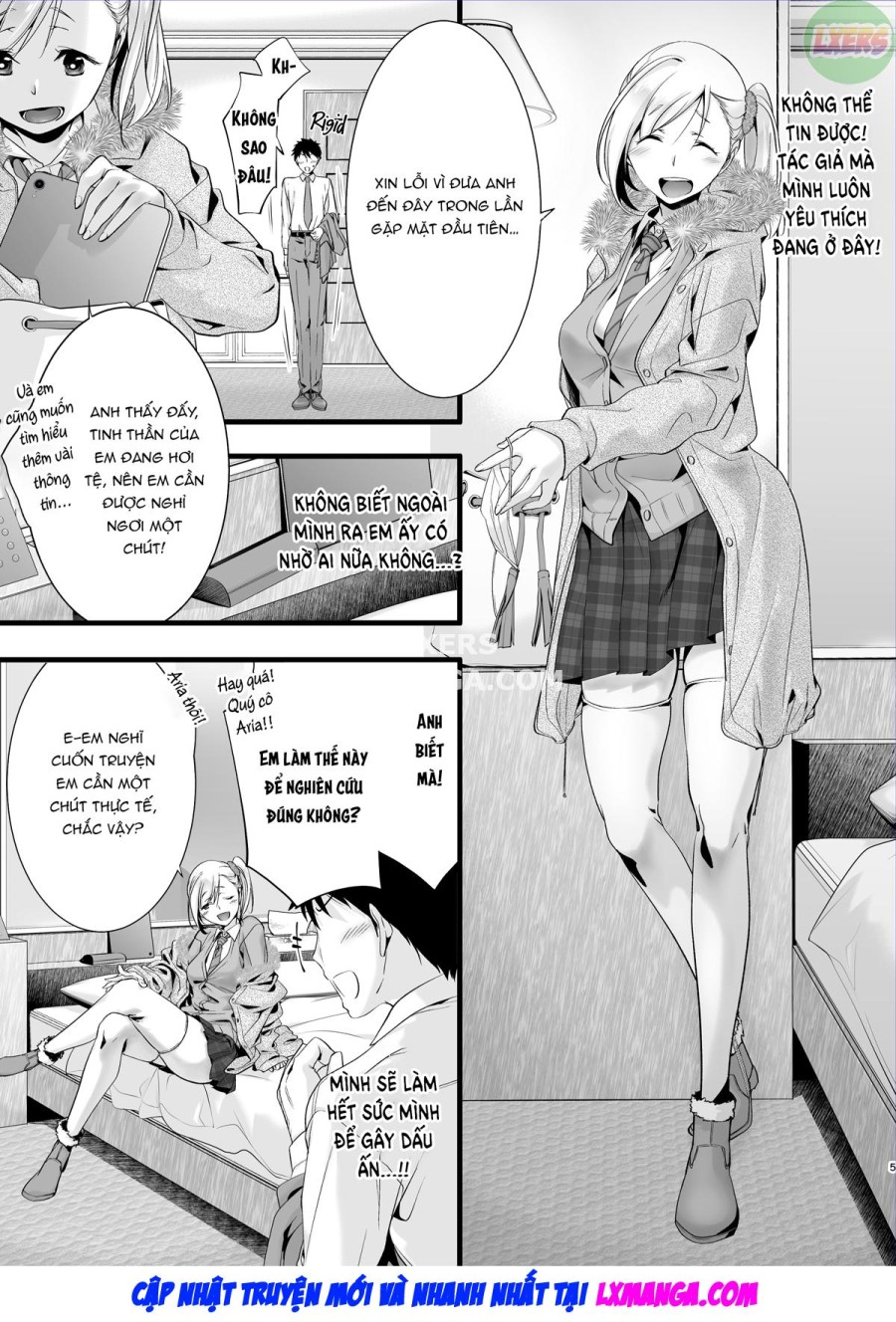 Câu chuyện về việc tôi được một nhà văn doujinshi nổi tiếng gọi đến và nơi tôi đang làm việc là Ovesho. 