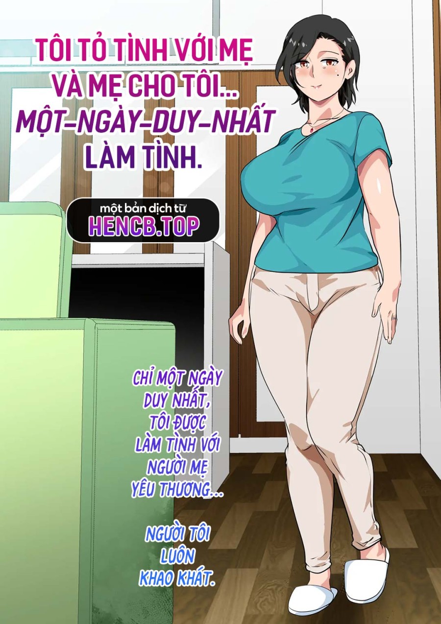 Câu chuyện về việc tôi đã thổ lộ tình cảm của mình với mẹ và bà cho tôi quan hệ tình dục với bà chỉ trong một ngày 