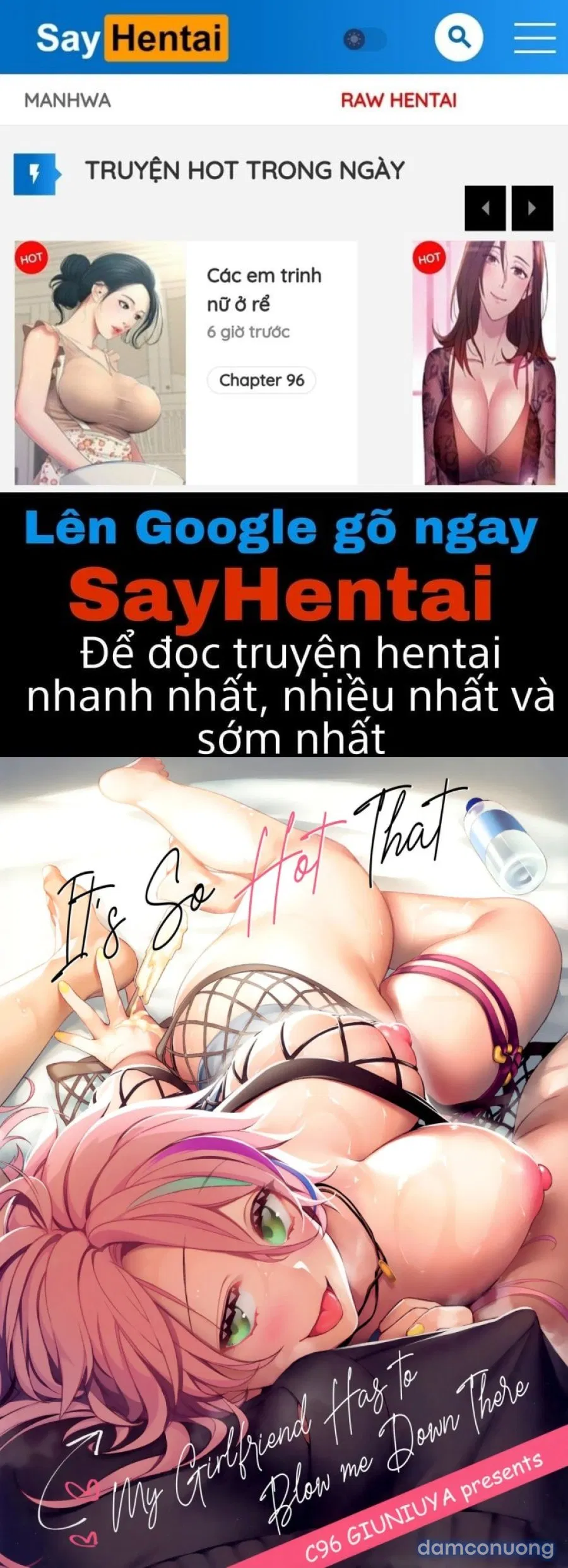 Thời tiết nóng bức khiến bạn gái tôi phải dùng miệng để làm mát cho tôi 