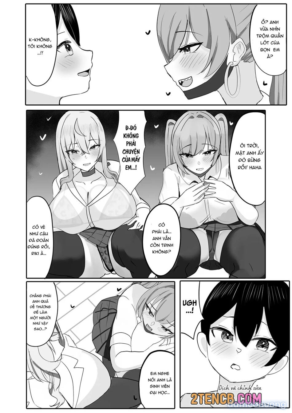 Được dàn harem gal vây quanh 