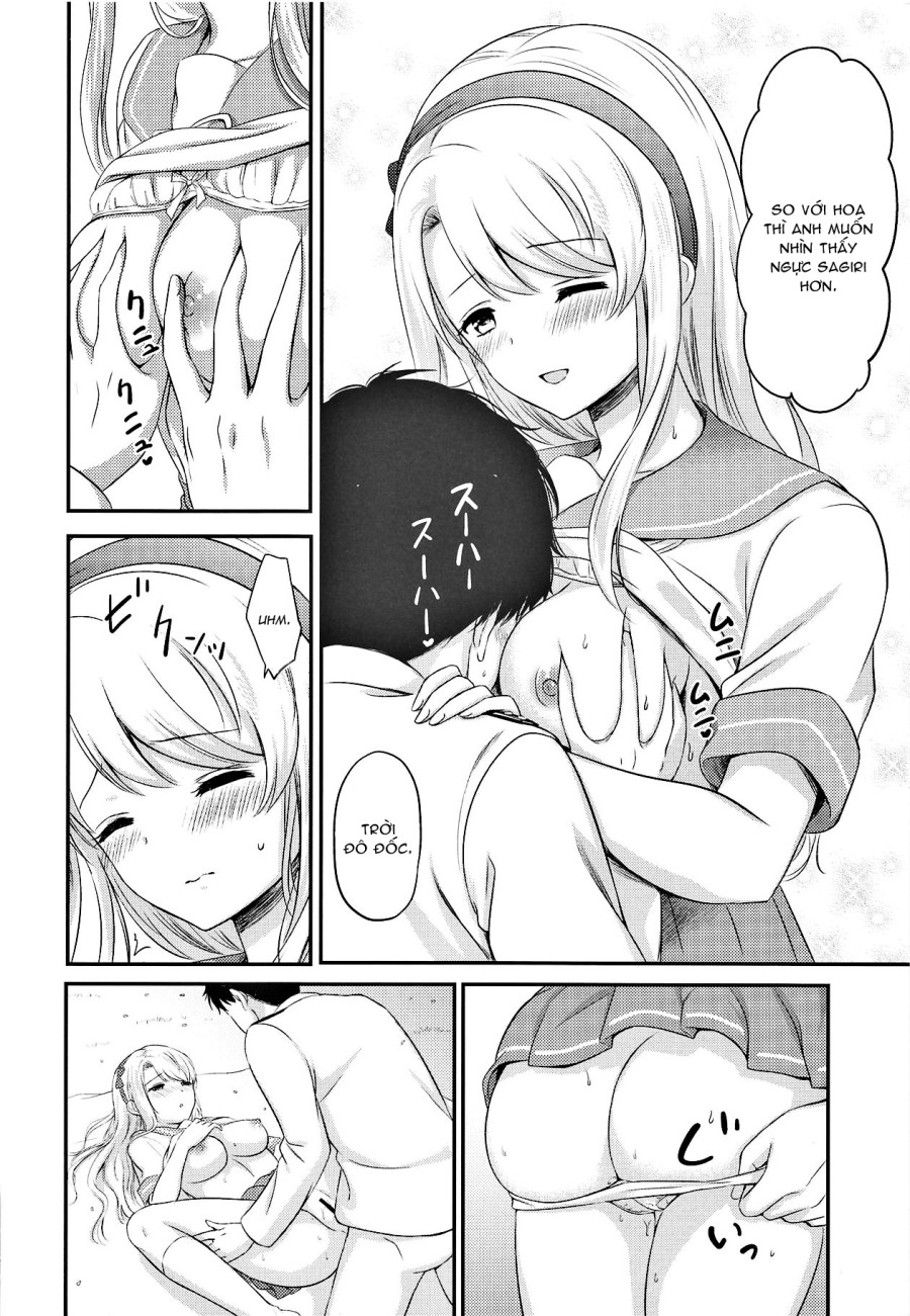 Sagiri và tình dục ngắm hoa anh đào Kantai Collection KanColle 