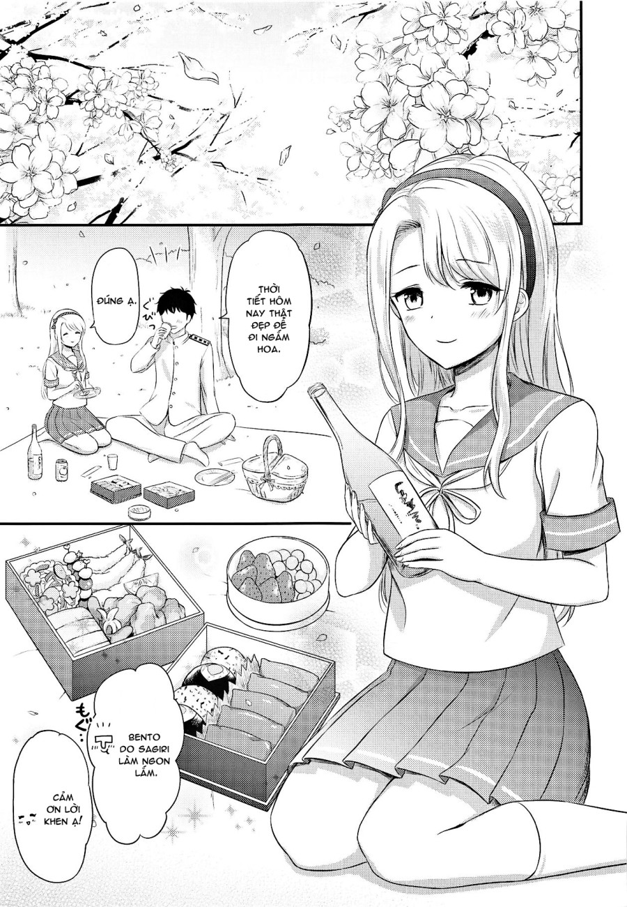 Sagiri và tình dục ngắm hoa anh đào Kantai Collection KanColle 