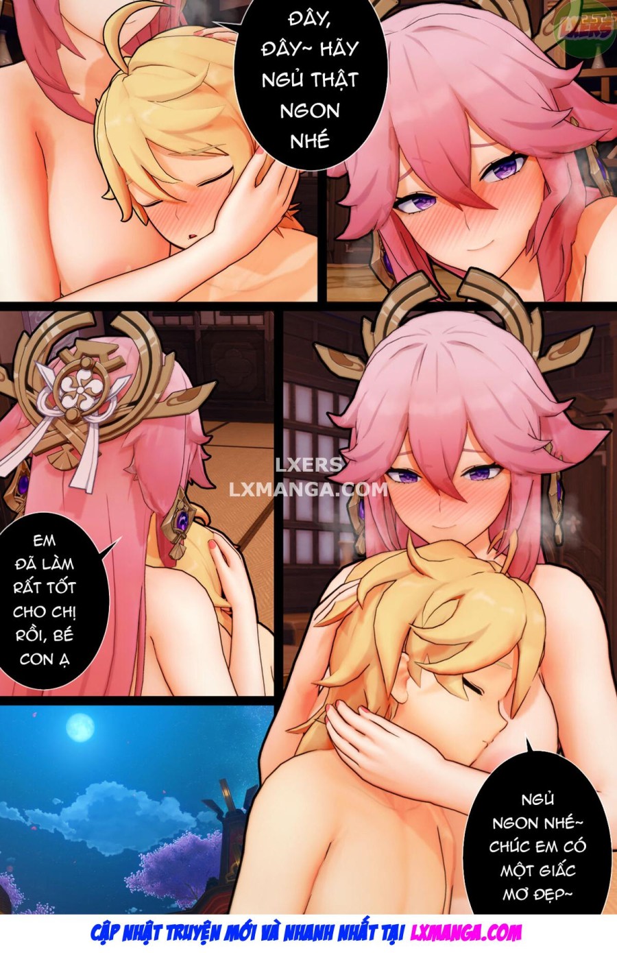 Vixen và con chó con của nó 