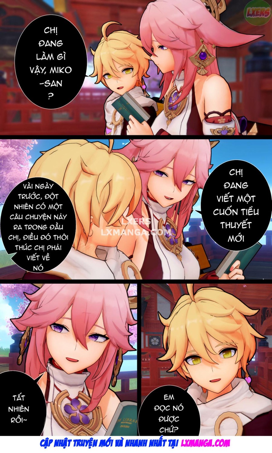 Vixen và con chó con của nó 