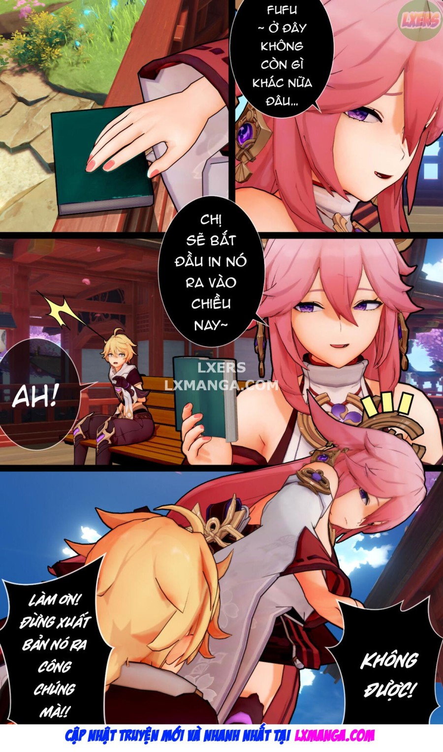 Vixen và con chó con của nó 