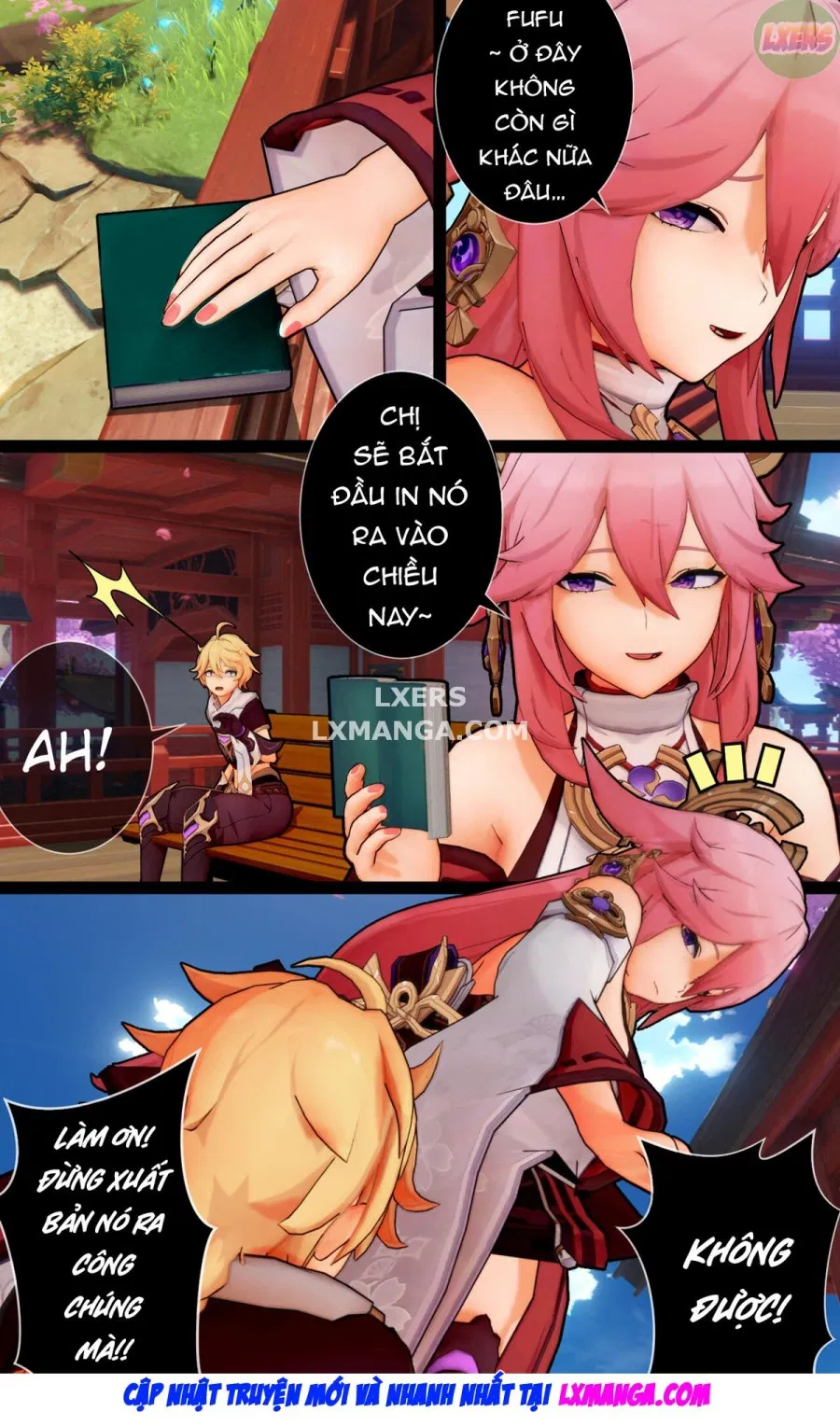 Vixen và con chó con của nó 