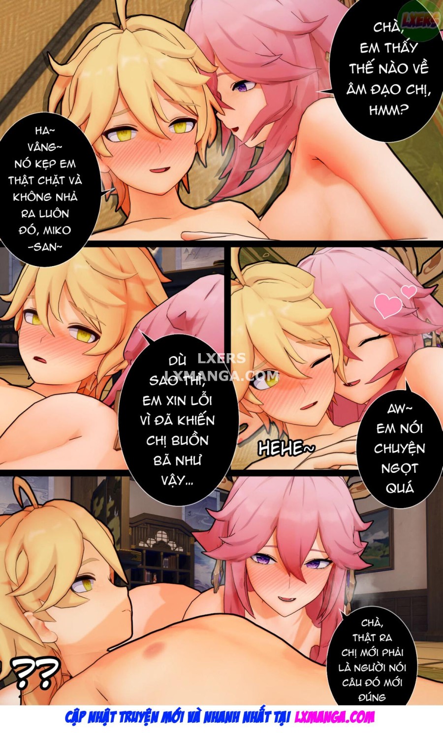 Vixen và con chó con của nó 