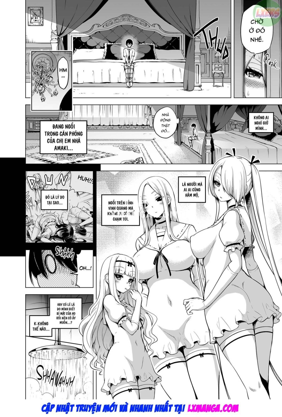 Vắt kiệt tinh trùng cùng ba chị em Succubus 