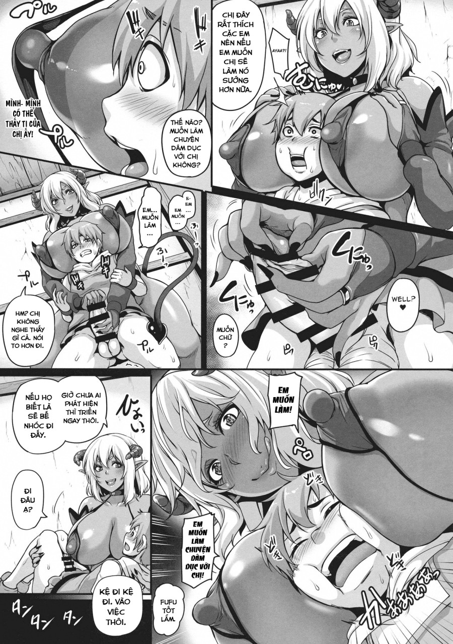 Tinh dịch tìm kiếm Succubus 2 Shota ăn thịt chị gái Succubus 