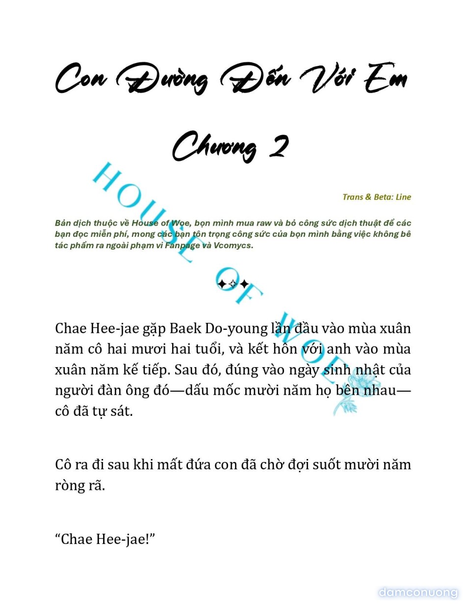 [NOVEL] CON ĐƯỜNG ĐẾN VỚI EM 