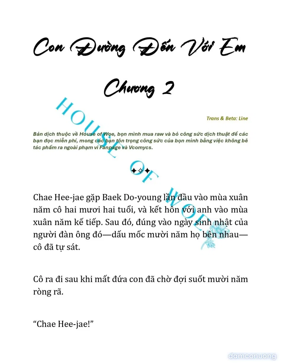 [NOVEL] CON ĐƯỜNG ĐẾN VỚI EM 
