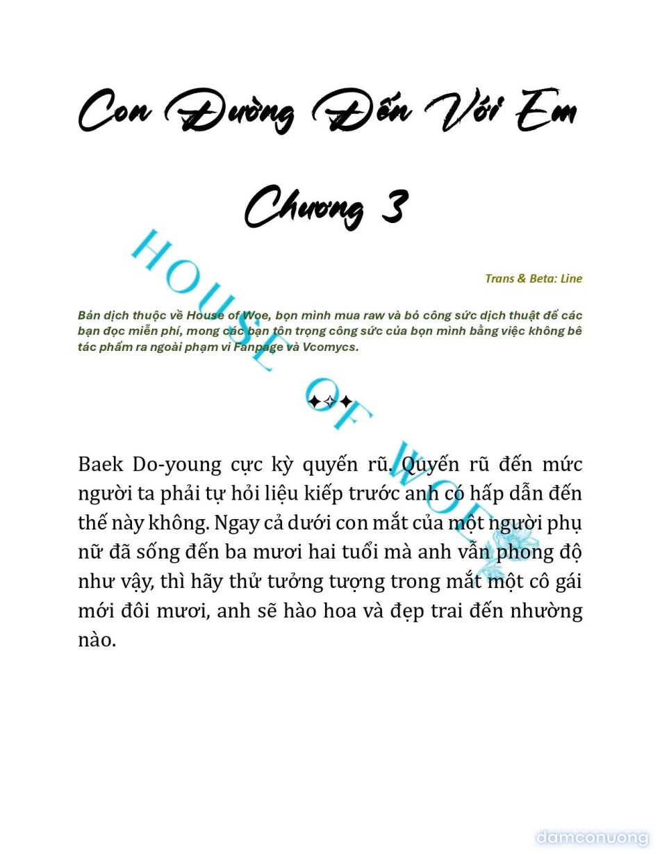 [NOVEL] CON ĐƯỜNG ĐẾN VỚI EM 