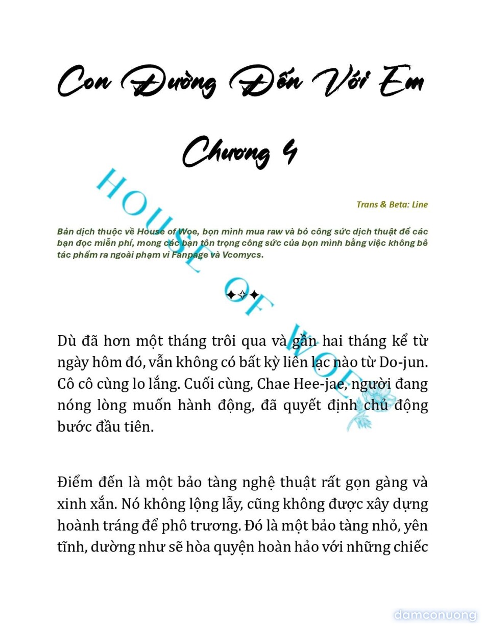 [NOVEL] CON ĐƯỜNG ĐẾN VỚI EM 