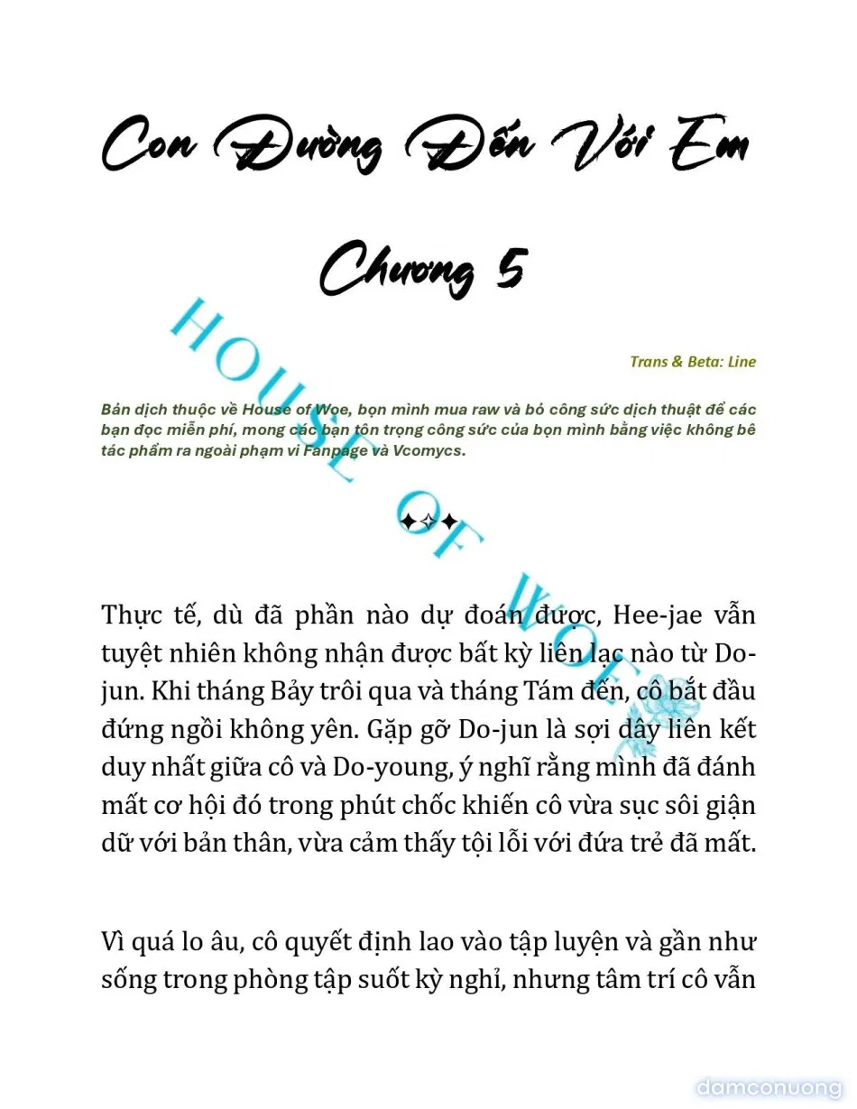 [NOVEL] CON ĐƯỜNG ĐẾN VỚI EM 