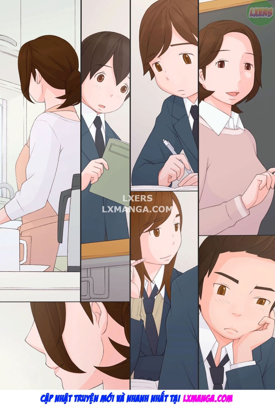 Chị gái lừa cậu em trai liếm lồn 